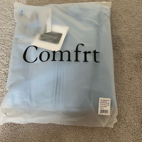 Comfrt Women's Blue Hoodie - Picture 2 of 3